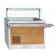 Прилавок холодильный ПВВ(Н)-70Х-НШ, 1120 мм, +1…+10 С (открытый), охлаждаемая ванна без гастроемкост