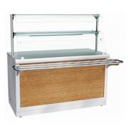 Прилавок-витрина тепловой ПВТ-70Х-07, 1500 мм, плоский подогреваемый стол, тепловой шкаф +20…+85°C, 