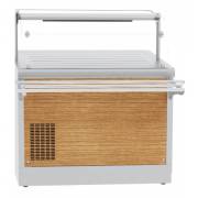 Прилавок холодильный ПВВ(Н)-70Х-04-НШ, 1120 мм, +1…+10 С (открытый), плоский охлаждаемый стол, 1 сте
