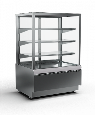Витрина холодильная CARBOMA CUBE STANDARD KC70 VV 0,6-1 INOX