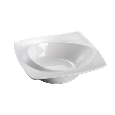 Салатник 12*12 см h4 см с бортом Asymmetry белый фарфор NEW P.L. Proff Cuisine [6]
