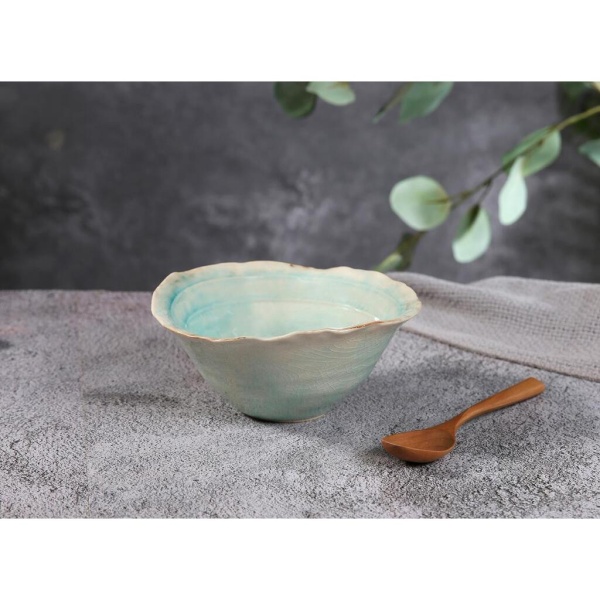Салатник 450 мл 17*16,5 см h7,5 см Sea Blue Flower Frutti di Mare P.L. [1]