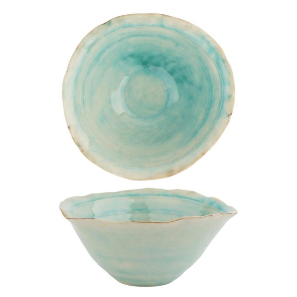 Салатник 450 мл 17*16,5 см h7,5 см Sea Blue Flower Frutti di Mare P.L. [1]